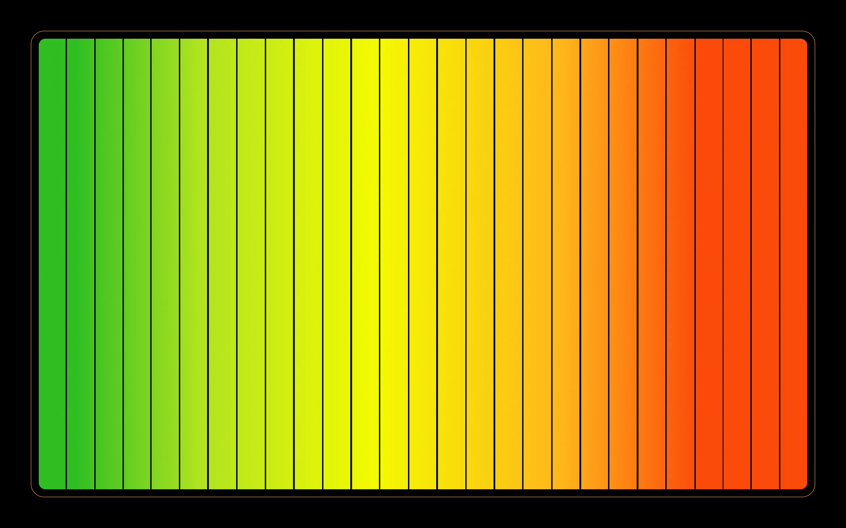 City Meter's UI spectrum of colors