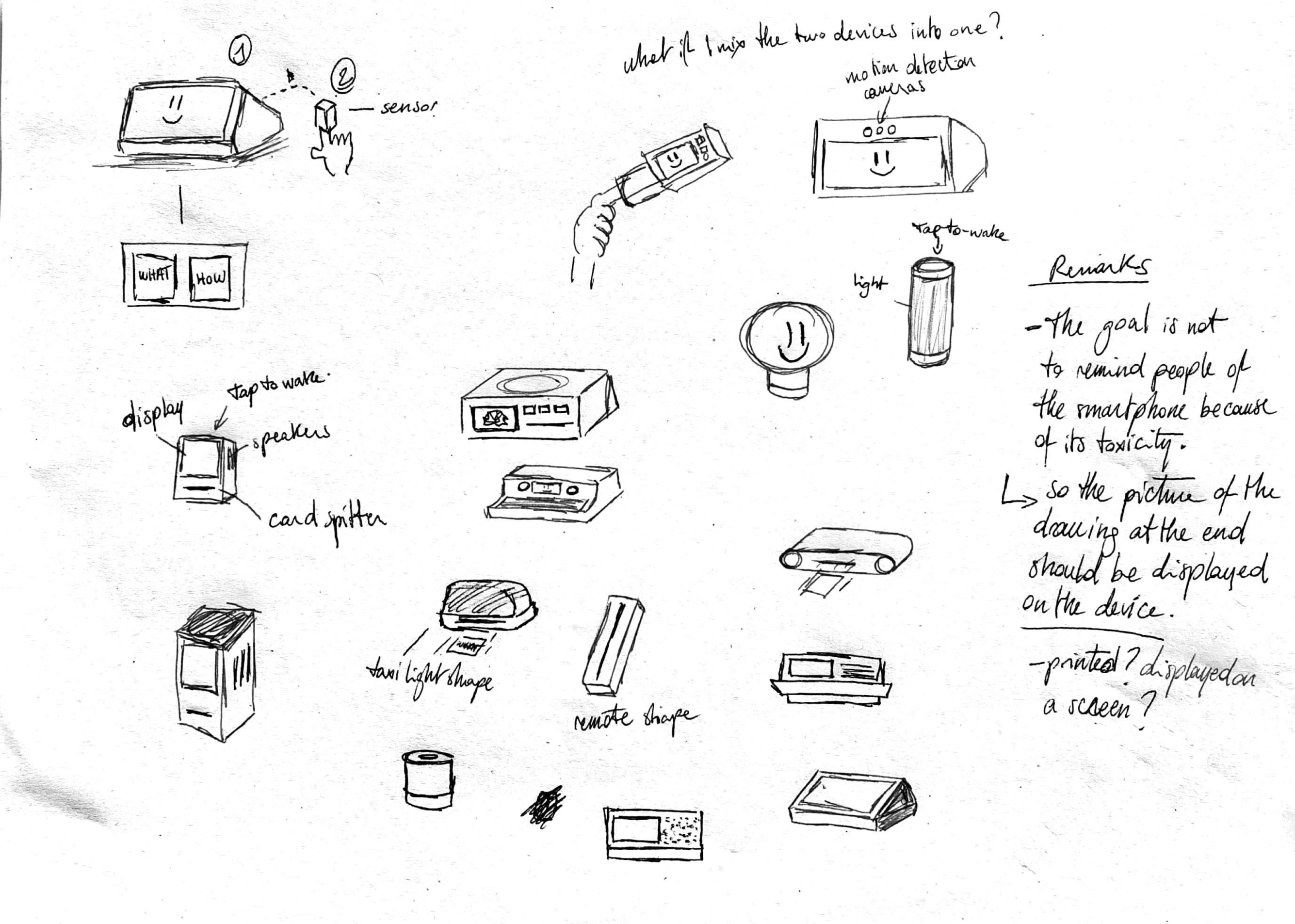 Shape Research and Sketches